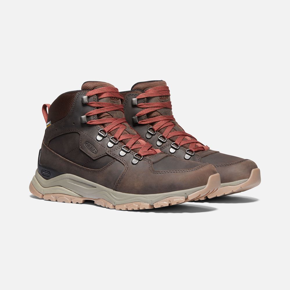 Keen Laarzen Heren Rood/Bruin - Innate Leern Waterproof - 93182-PADR